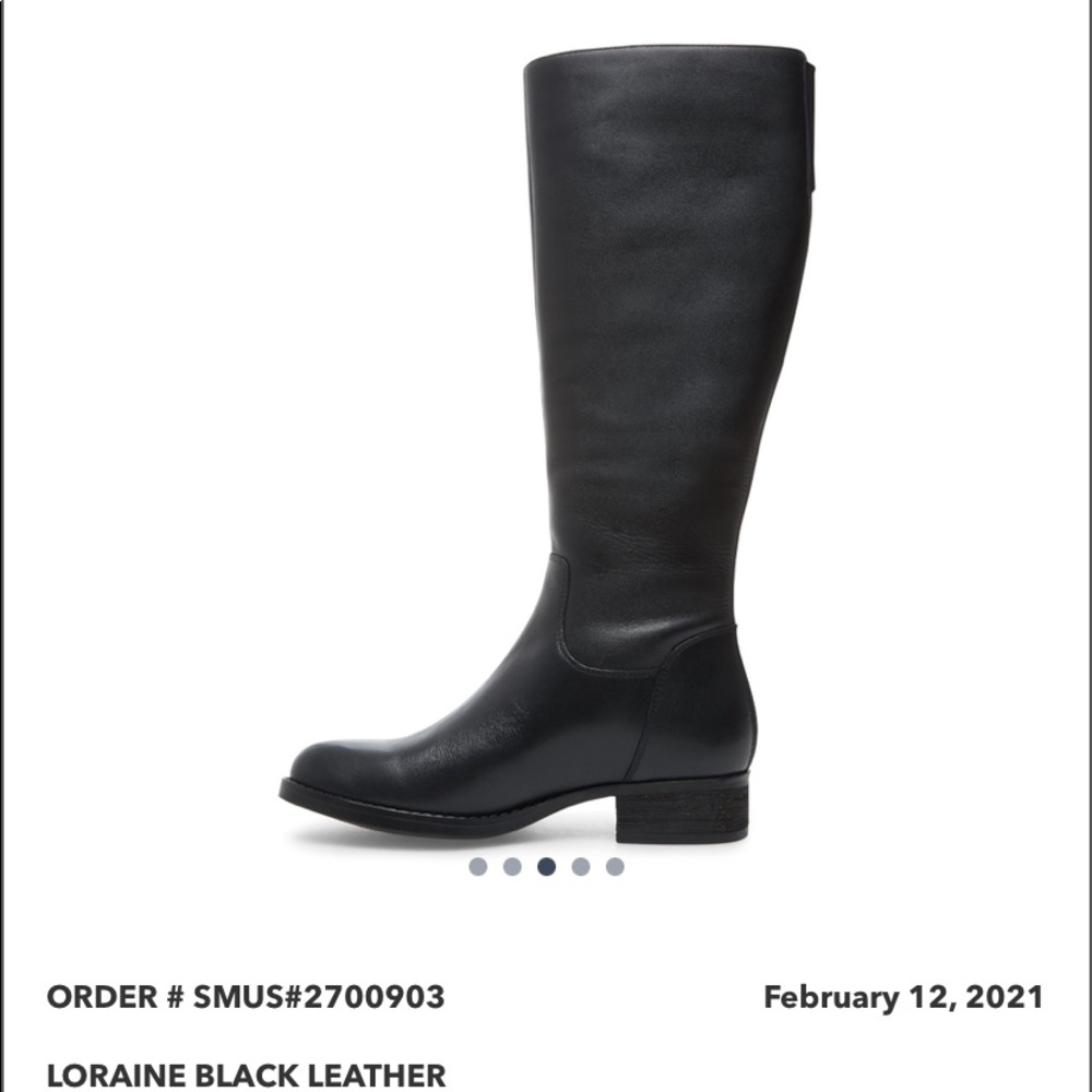 Steve Madden Lorraine black leather boots